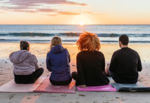 Mindfulness by the beach